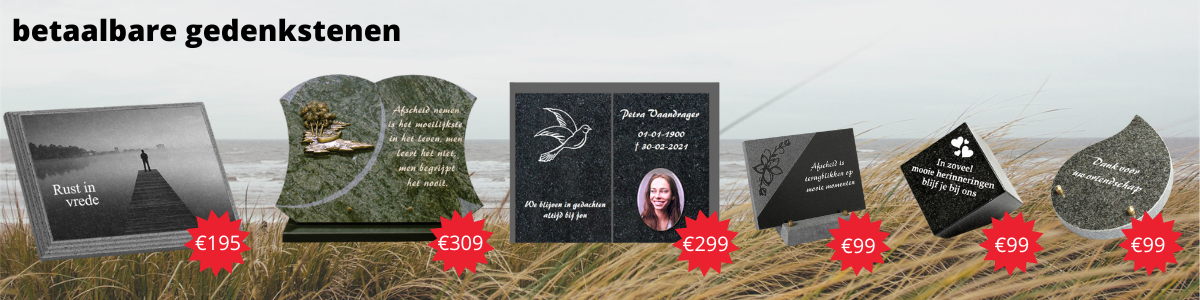 betaalbare gedenkstenen bij Gedenk Idee Zeeland
